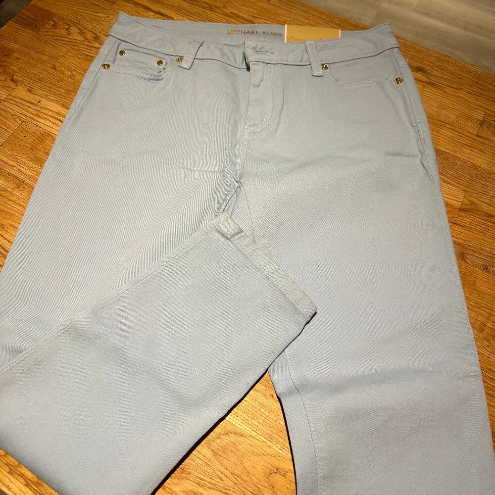 Light Blue Michael Kors Cropped Skinny - Brand New